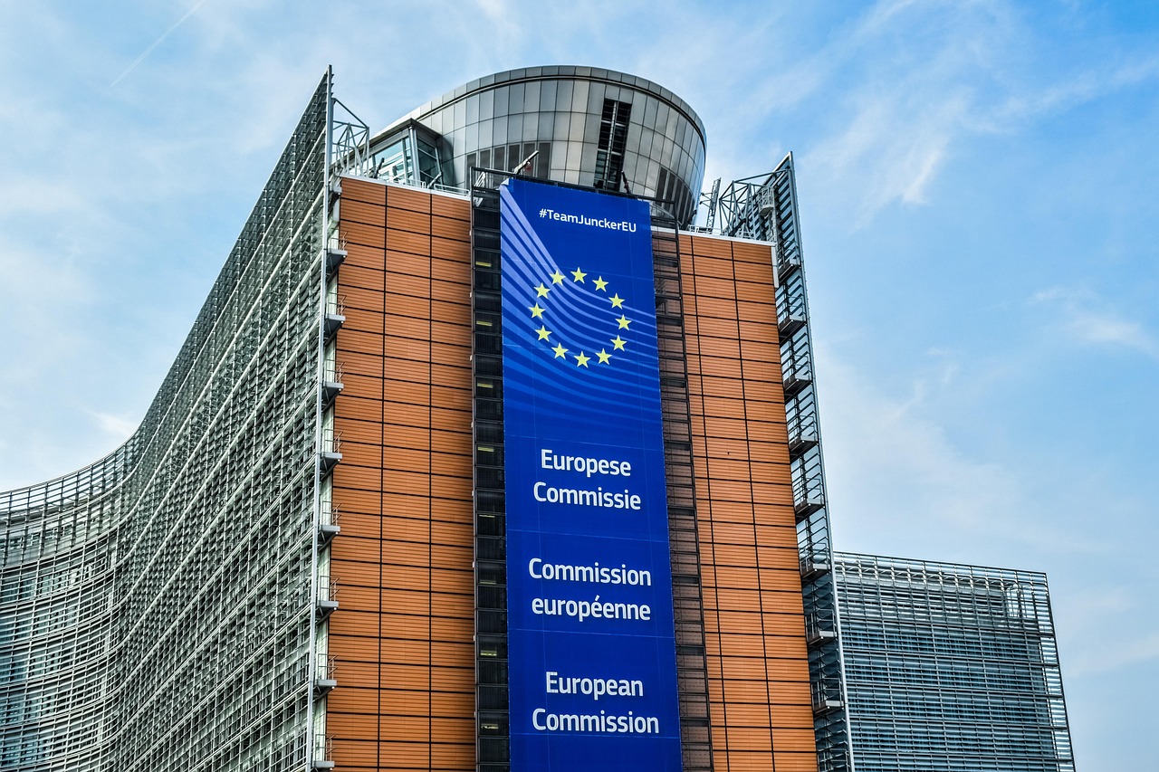 Bâtiment de la Commission européenne à Bruxelles, symbole de la Communauté économique européenne