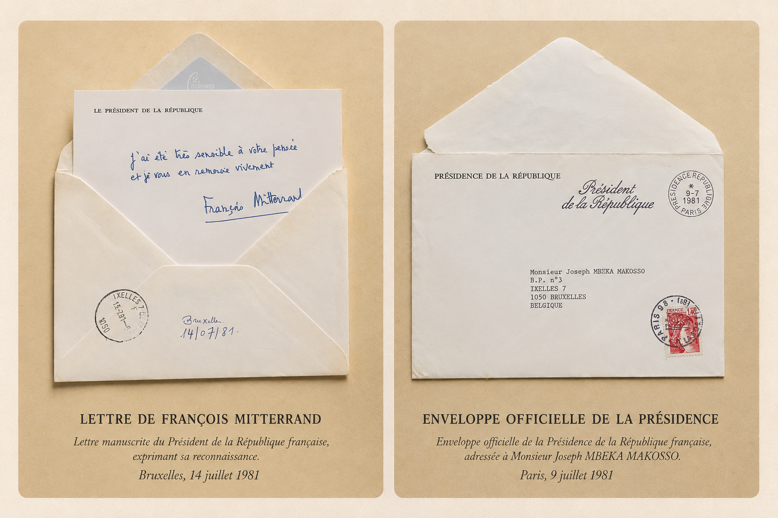 Lettre de François Mitterrand
