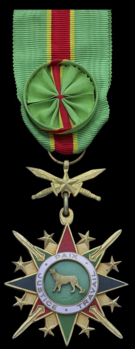 Insigne de Commandeur de l'Ordre National du Léopard, République du Zaïre